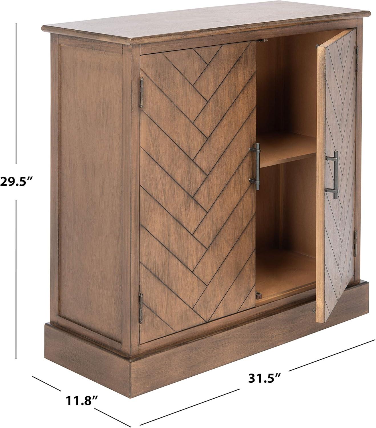 Peyton 2 Door Sideboard - Distressed White - Safavieh