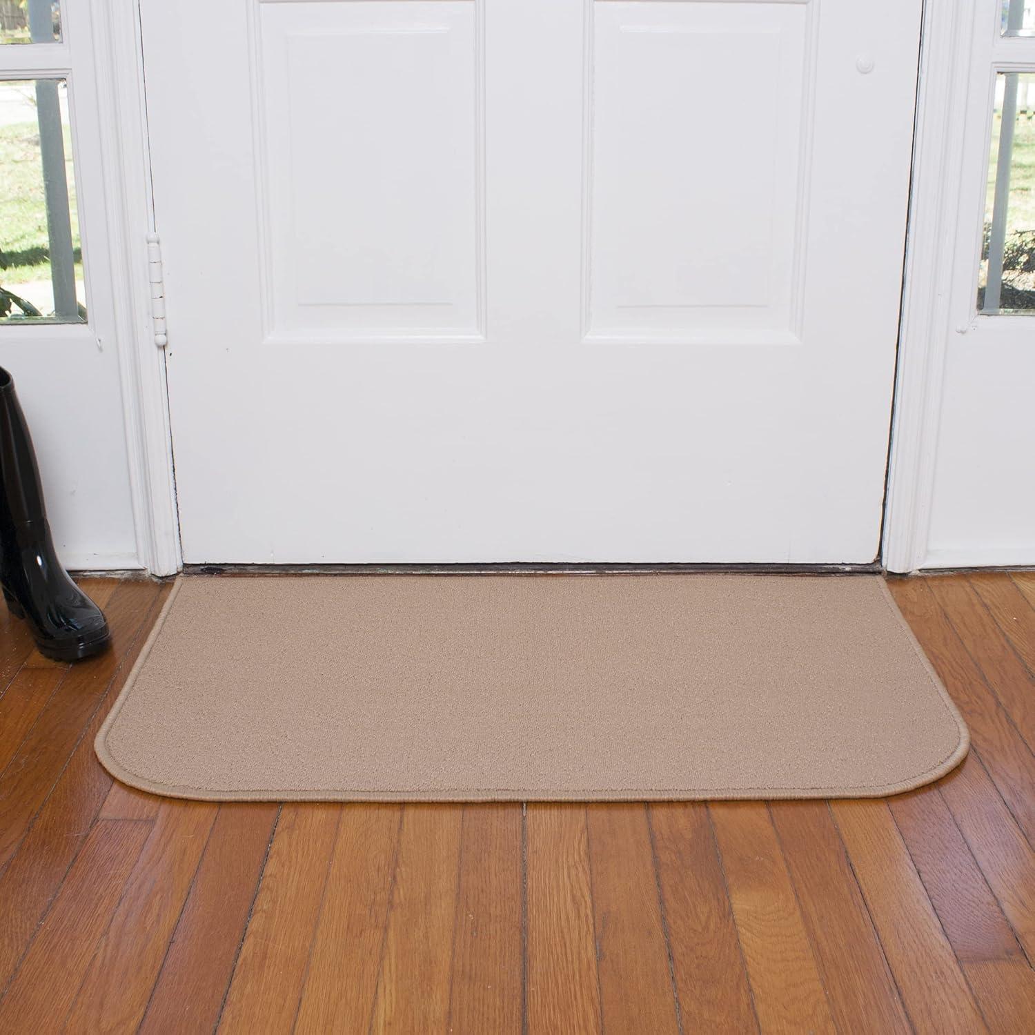 John Ritzenthaler Co. Indoor Accent Rug, 20" x 36", Solid Beige