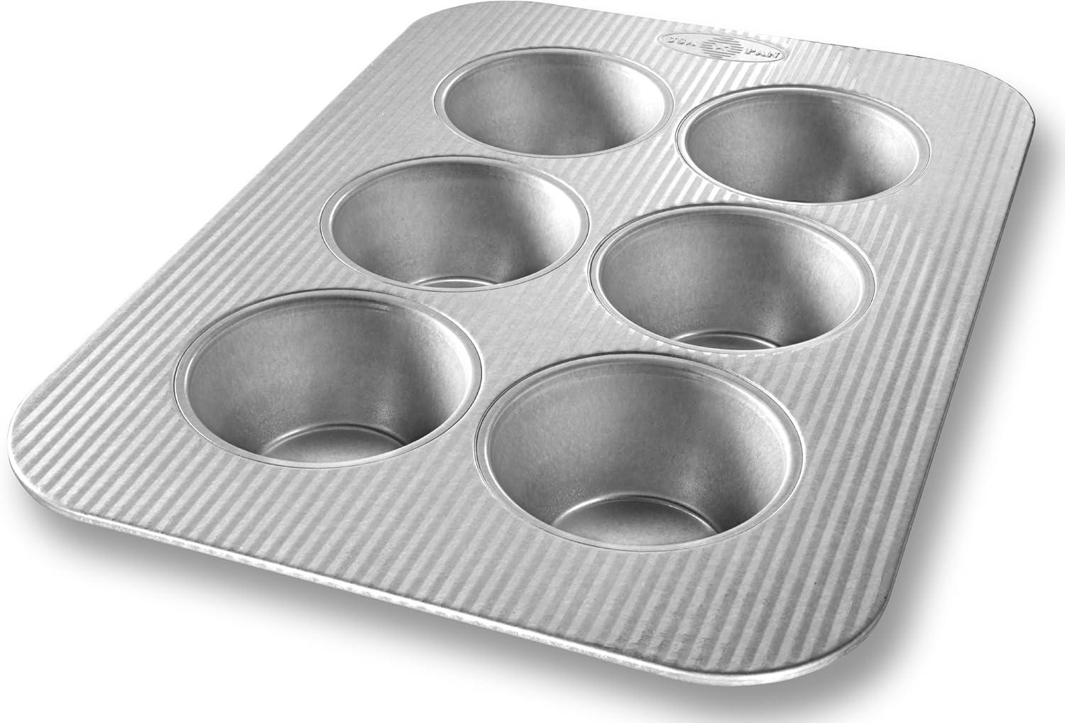 Jumbo Nonstick Aluminized Steel 6-Cup Muffin Pan