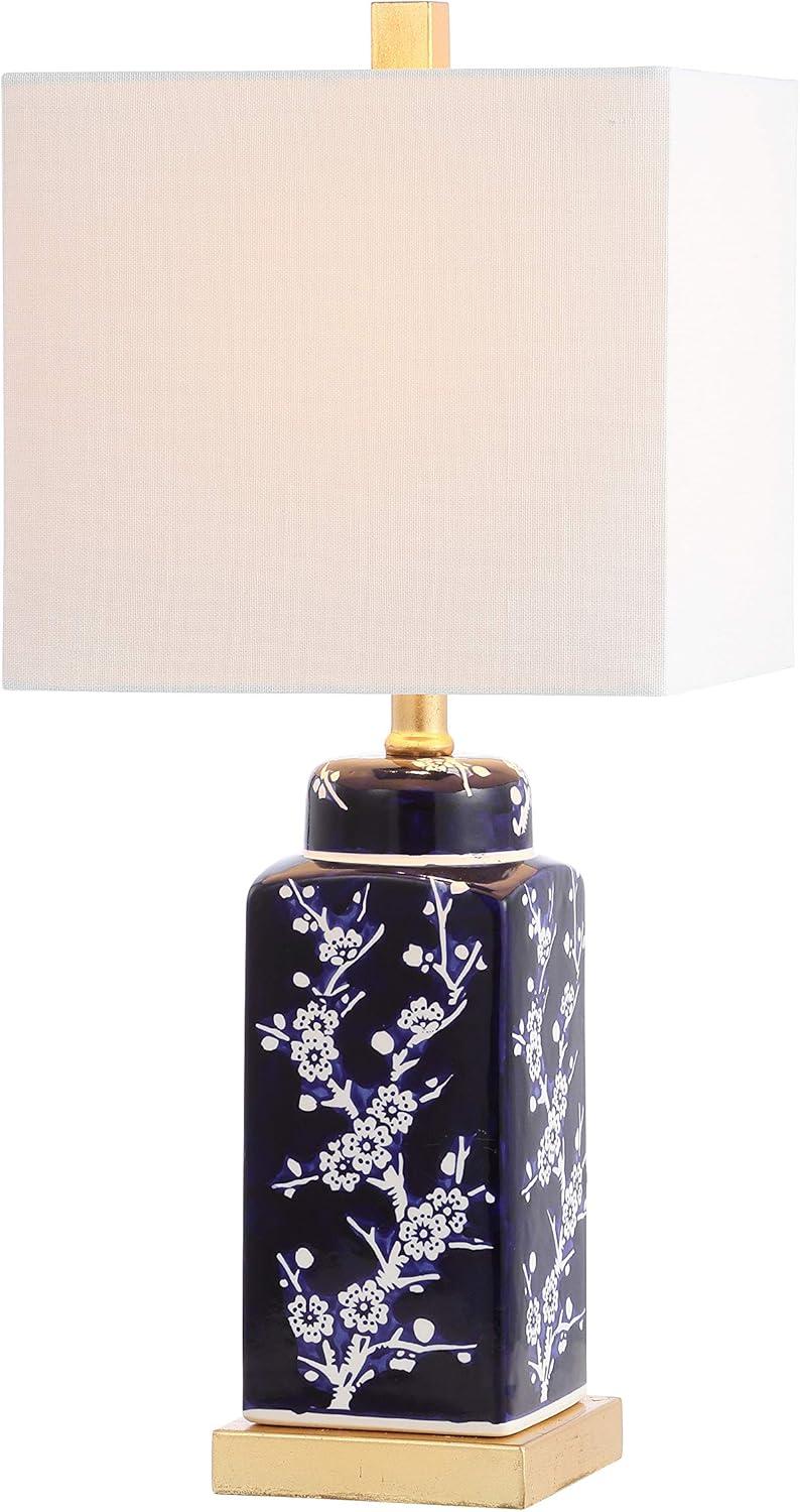 Pilar Table Lamp (Set of 2) - Navy/White - Safavieh.