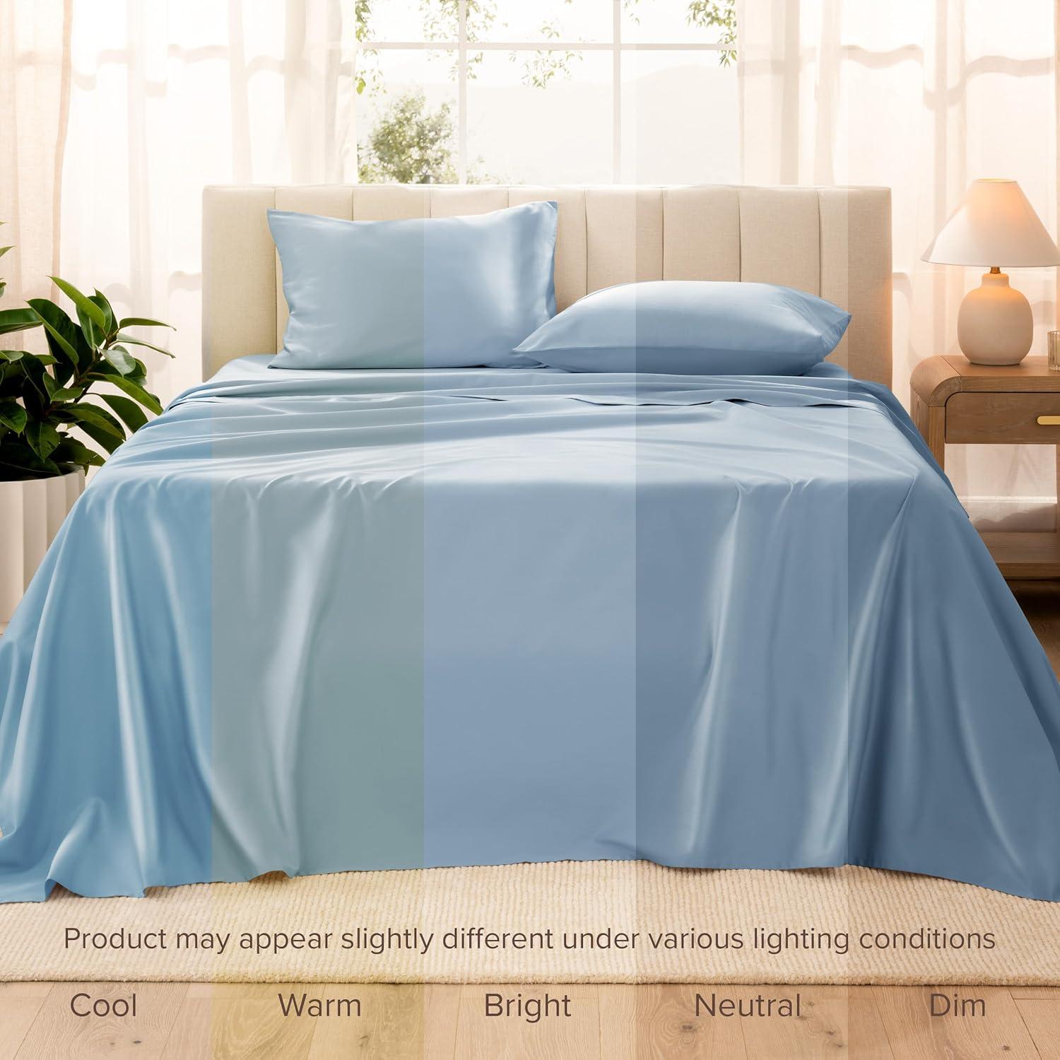 Bare Home 400 Thread Count Sateen Sheet Set