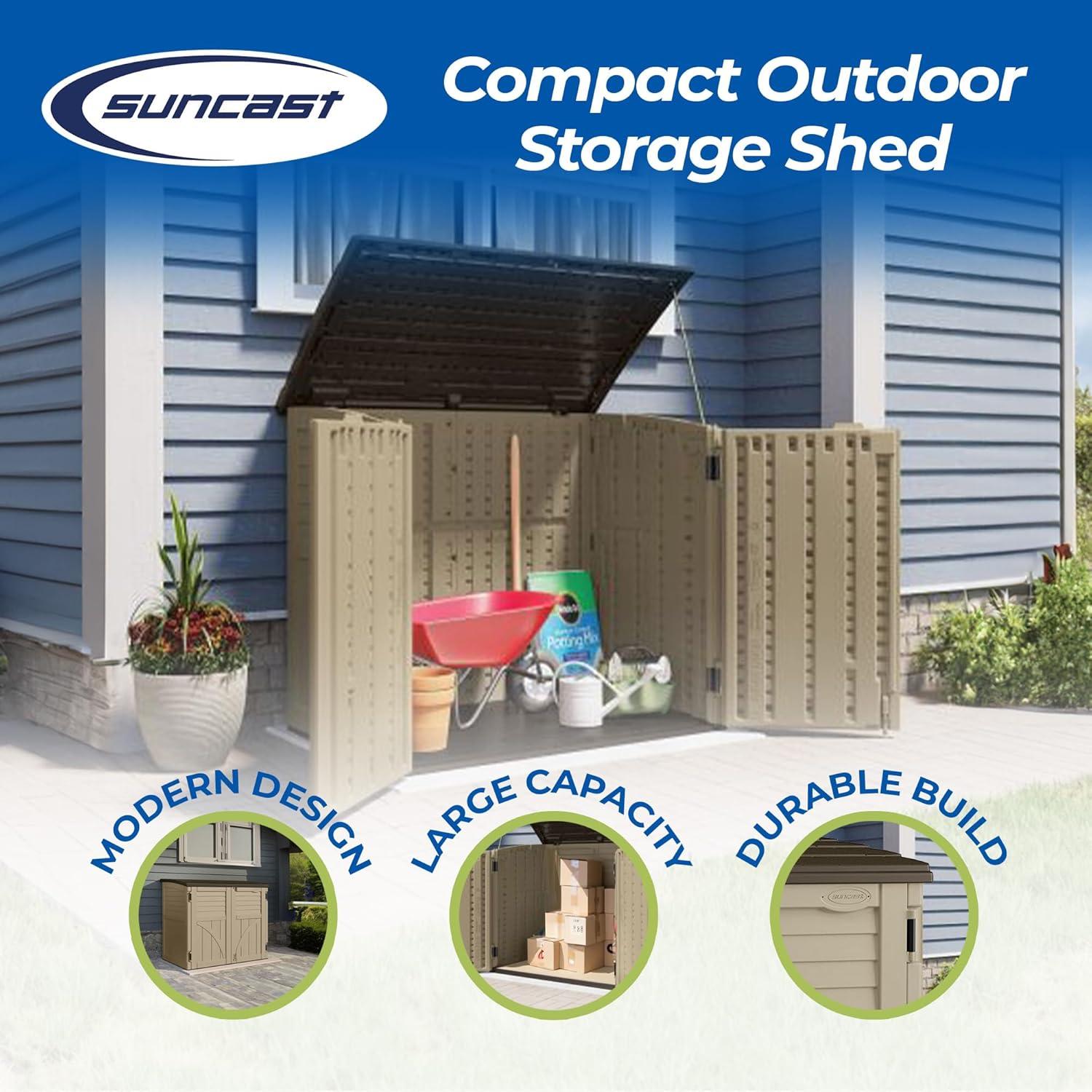 Suncast Suncast Horizontal Utility Garbage Shed