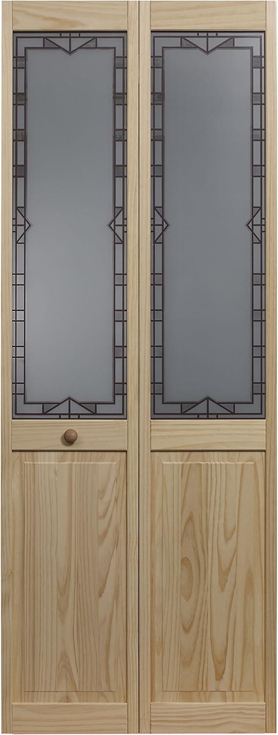 LTL Home Products 840726 Craftsman Bifold Interior Wood Door, 30 x 80 Inches, Unfinished Pine