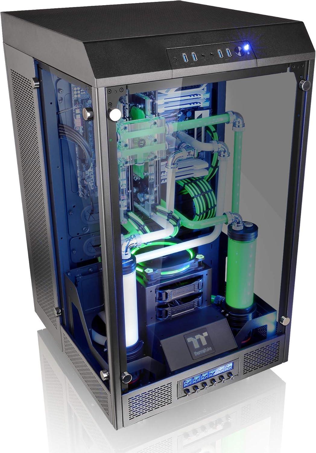 Thermaltake Black Tempered Glass E-ATX Full Tower Gaming Case