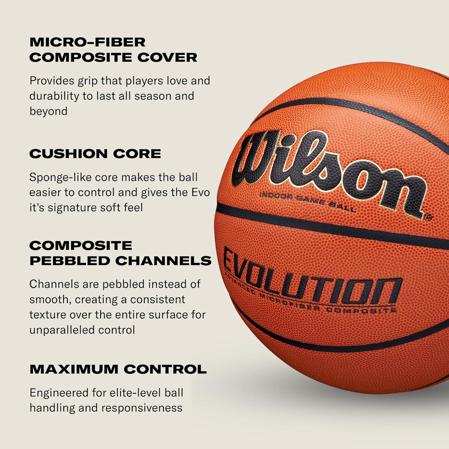 Wilson 29.5" SC Evolution Game Ball - Orange