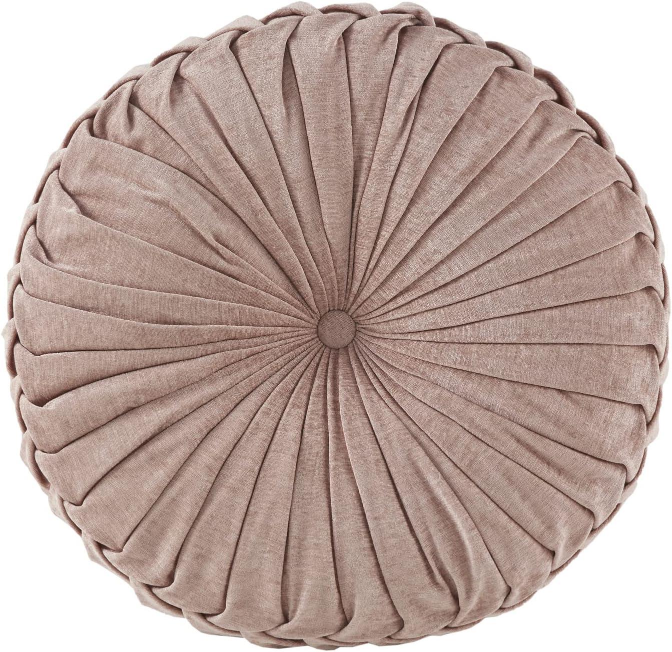 Aiden Poly Chenille Round Floor Pillow Cushion