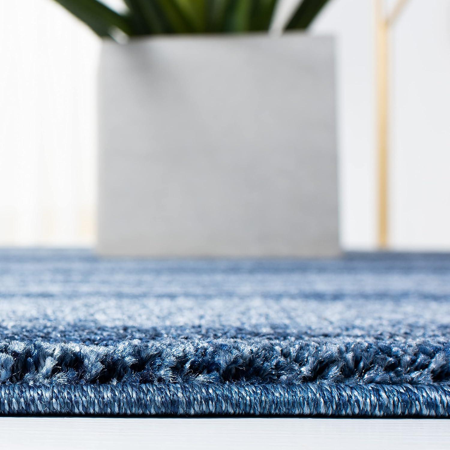 Retro RET2693 Power Loomed Indoor Area Rug - Light Blue/Blue - 6'x6' - Safavieh.