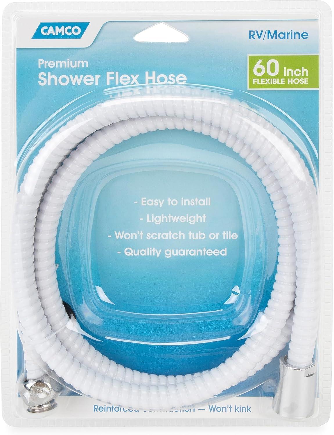 Camco  43717; 60 Shower Flex Hose (White)