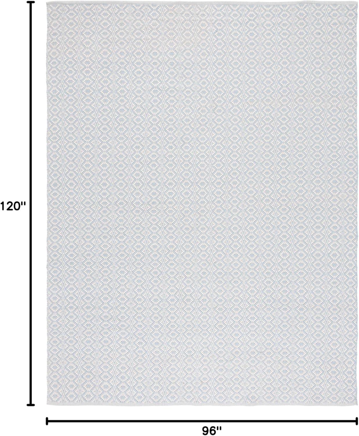 Montauk MTK716 Hand Woven Indoor Area Rug - Ivory/Light Blue - 8'x10' - Safavieh