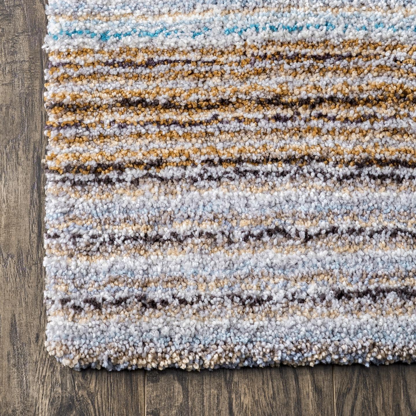 Nuloom Drey Striped Shag Indoor Area Rug