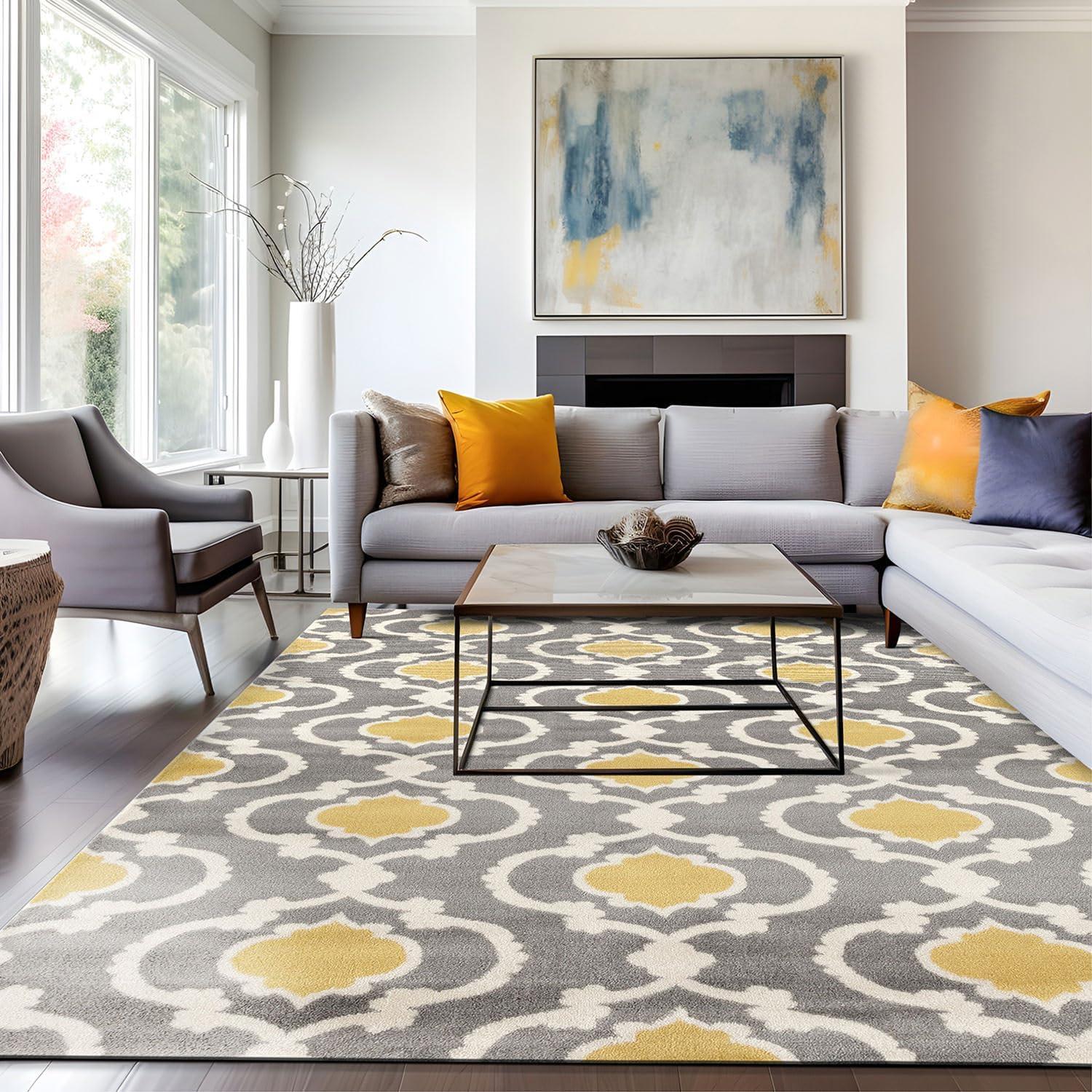 World Rug Gallery Moroccan Trellis Contemporary Area Rug