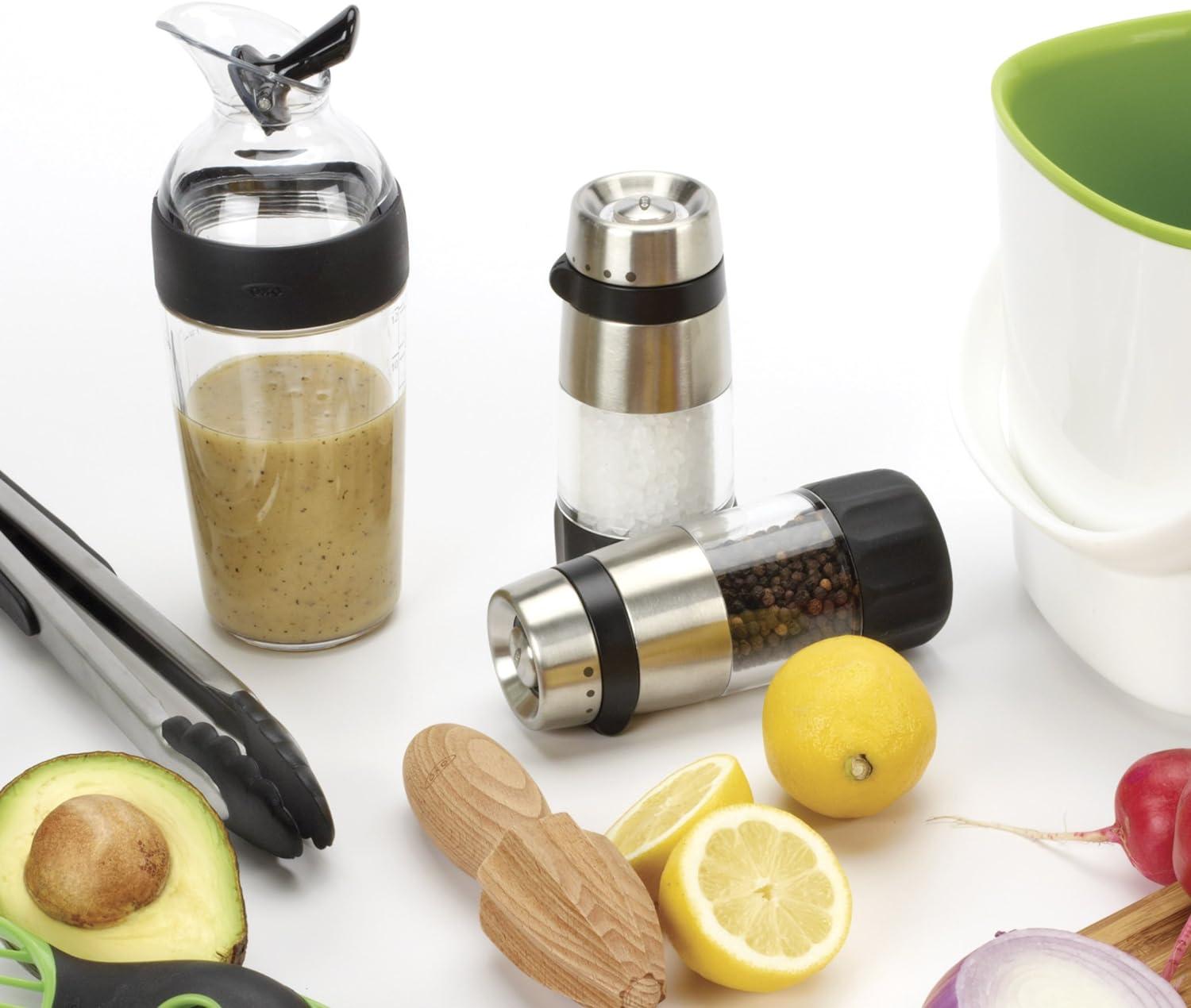 Stainless Steel and Acrylic Adjustable Salt Grinder