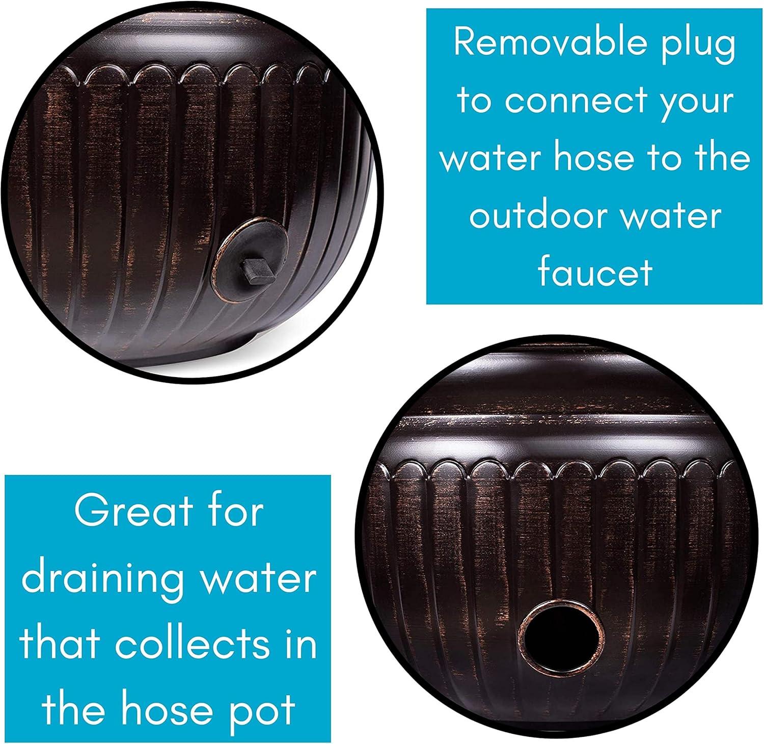 BirdRock Home Metal Container Hose Pot