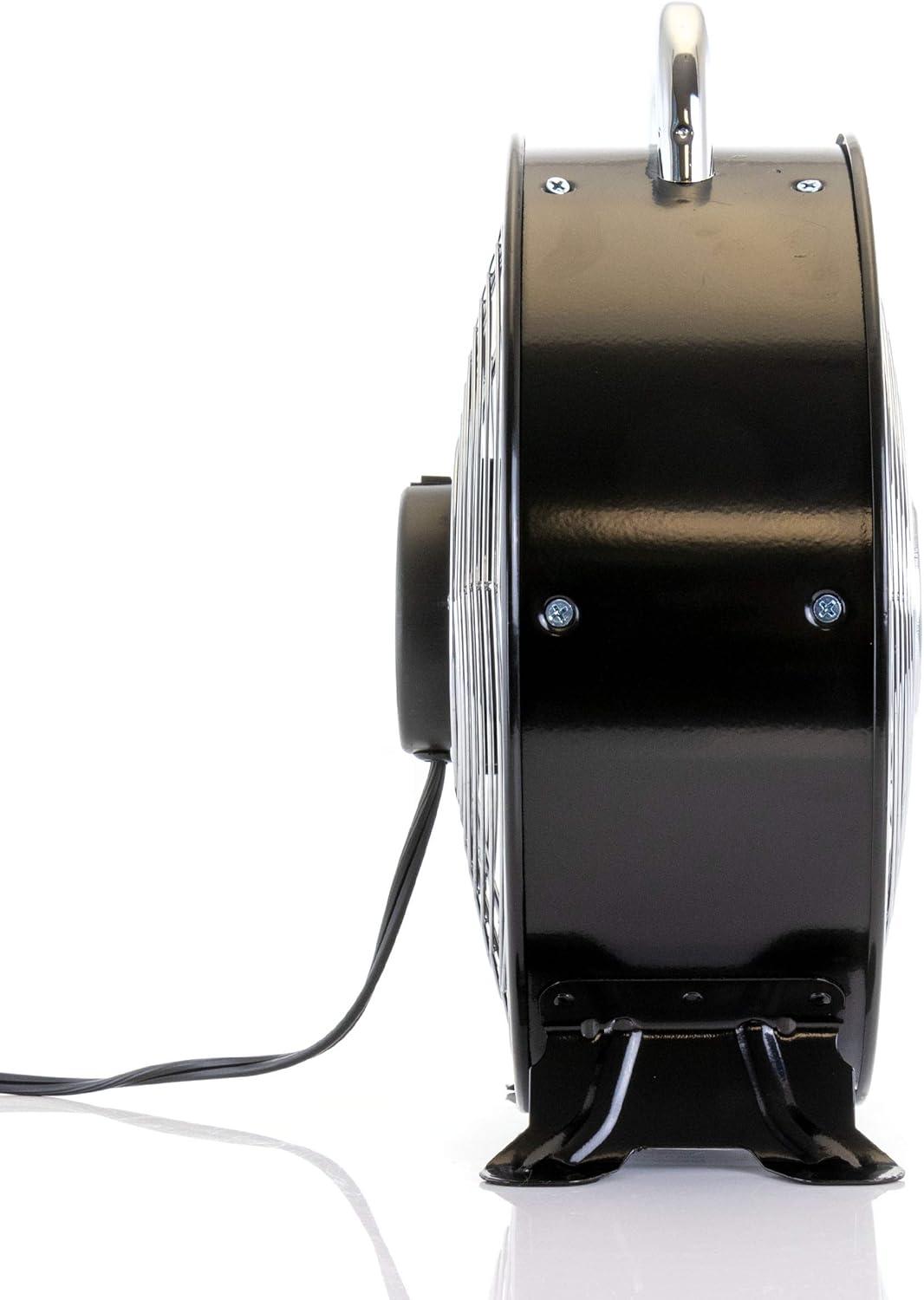 Vie Air 12 Inch High Velocity Dual Speed Retro Metal Drum Fan