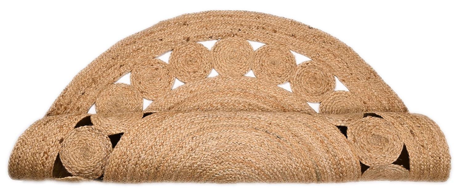 Natural Fiber NFB306 Hand Woven Area Rug - Natural - 4' round - Safavieh.