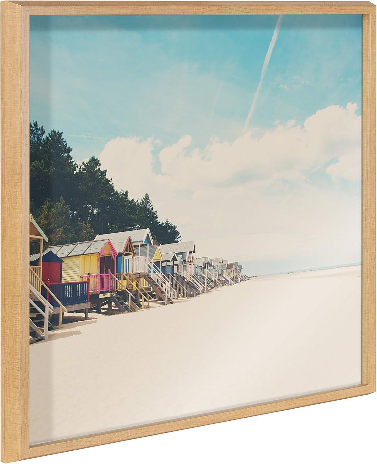 Kate & Laurel All Things Decor 24" x 24" Blake Small Spaces by Laura Evans Framed Printed Acrylic Natural : Modern Nautical Wall Decor