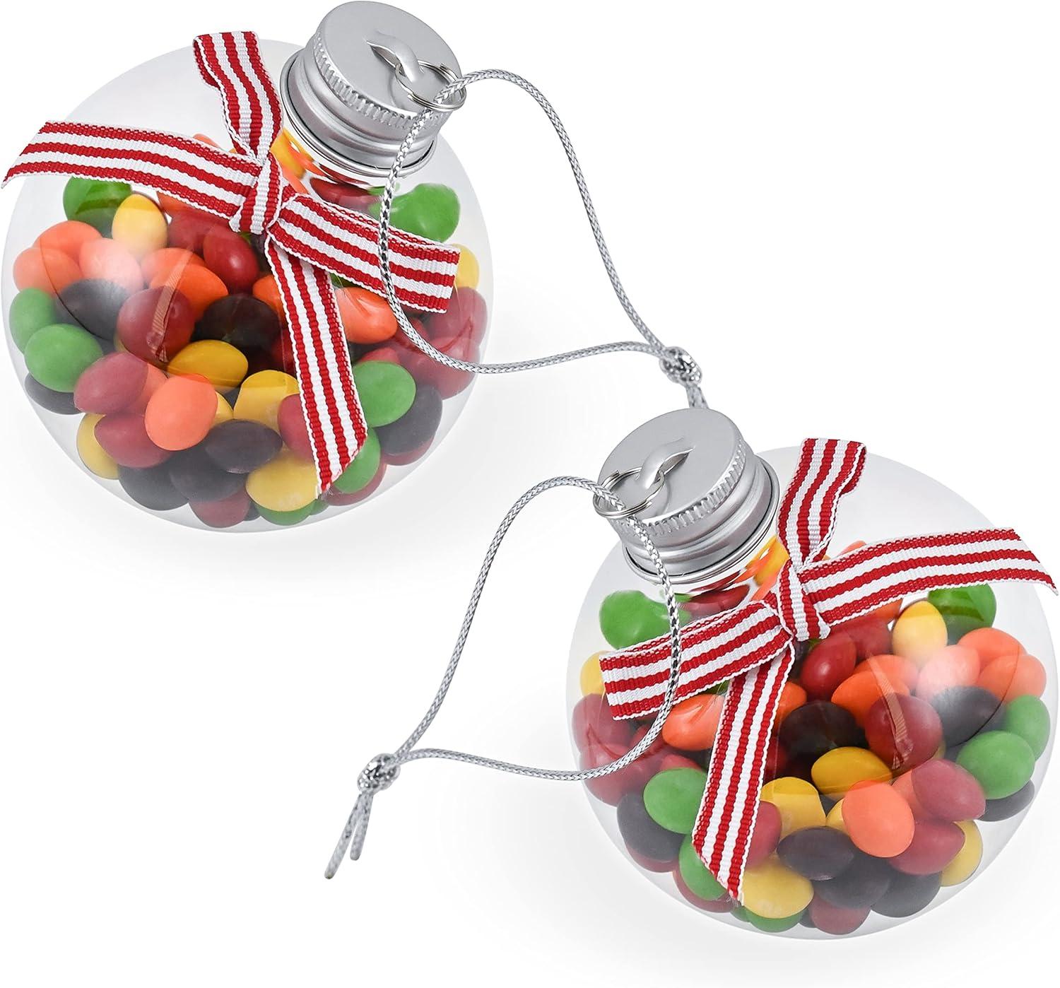 RN'Ds Clear Fillable Ornaments Balls - 24 Pack