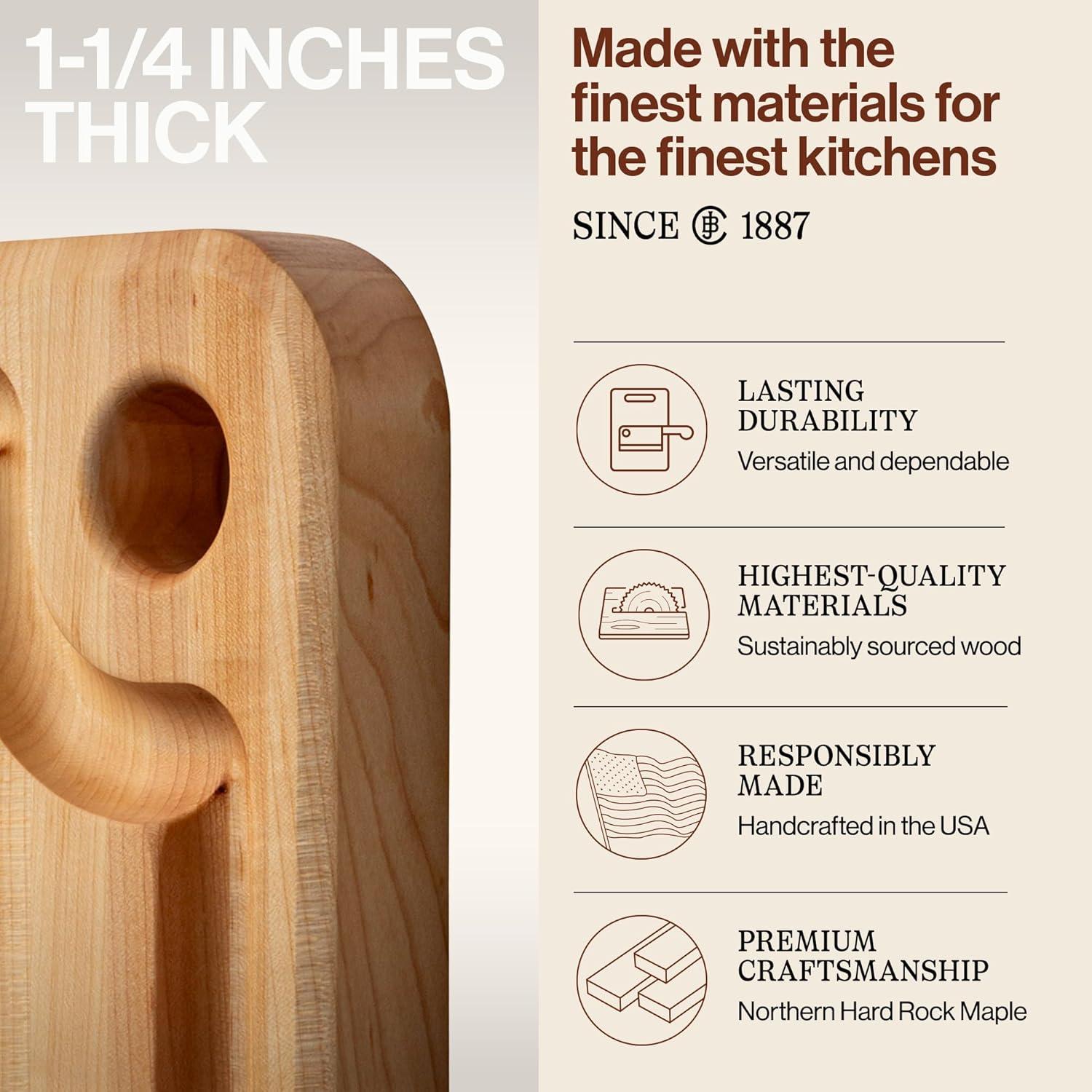 John Boos John Boos Prestige Series Maple Cutting Board with Juice Groove