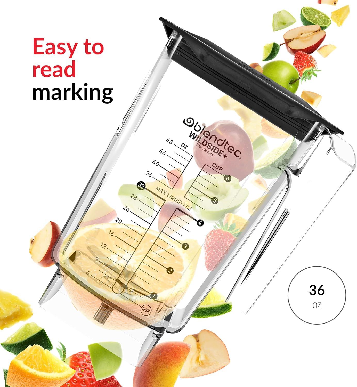 Blendtec 90 oz Clear BPA-Free Copolyester WildSide+ Blender Jar