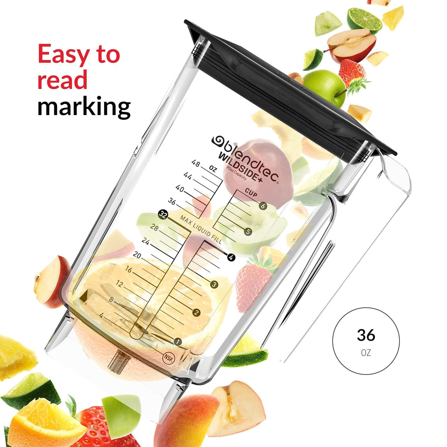 Blendtec 90 oz Clear BPA-Free Copolyester WildSide+ Blender Jar
