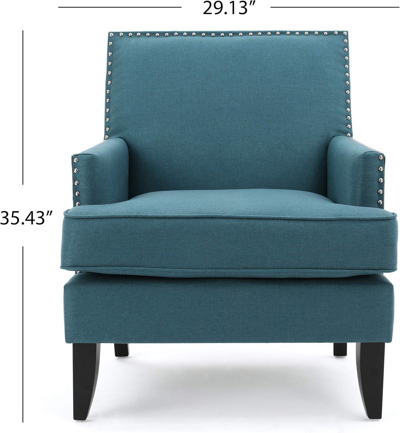 Tilla Club Chair: Studded Trim, Padded Seat, Christopher Knight Home - Ideal for Relaxation