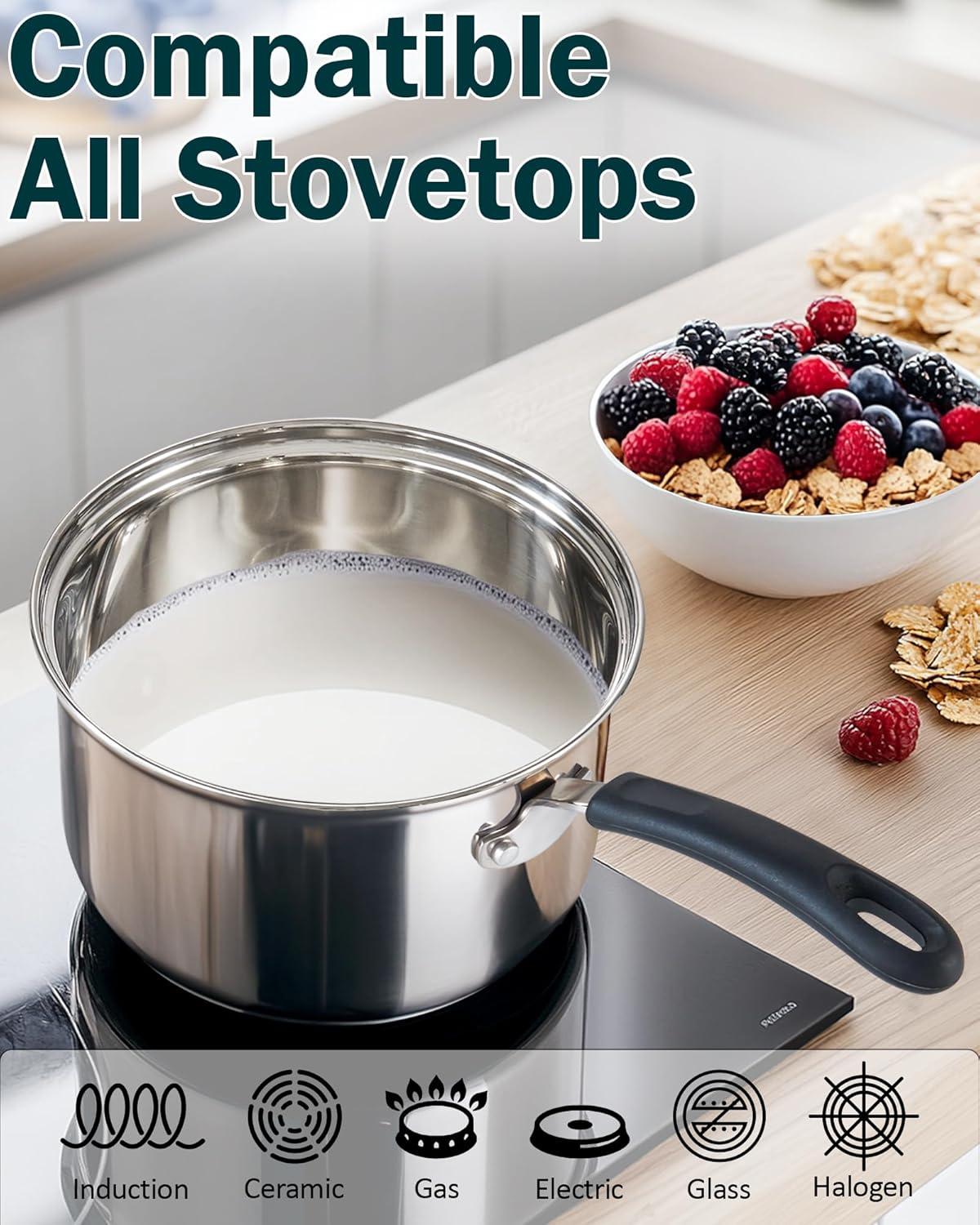 Cook N Home Cook N Home 10 Piece Stainless Steel Cookware Set
