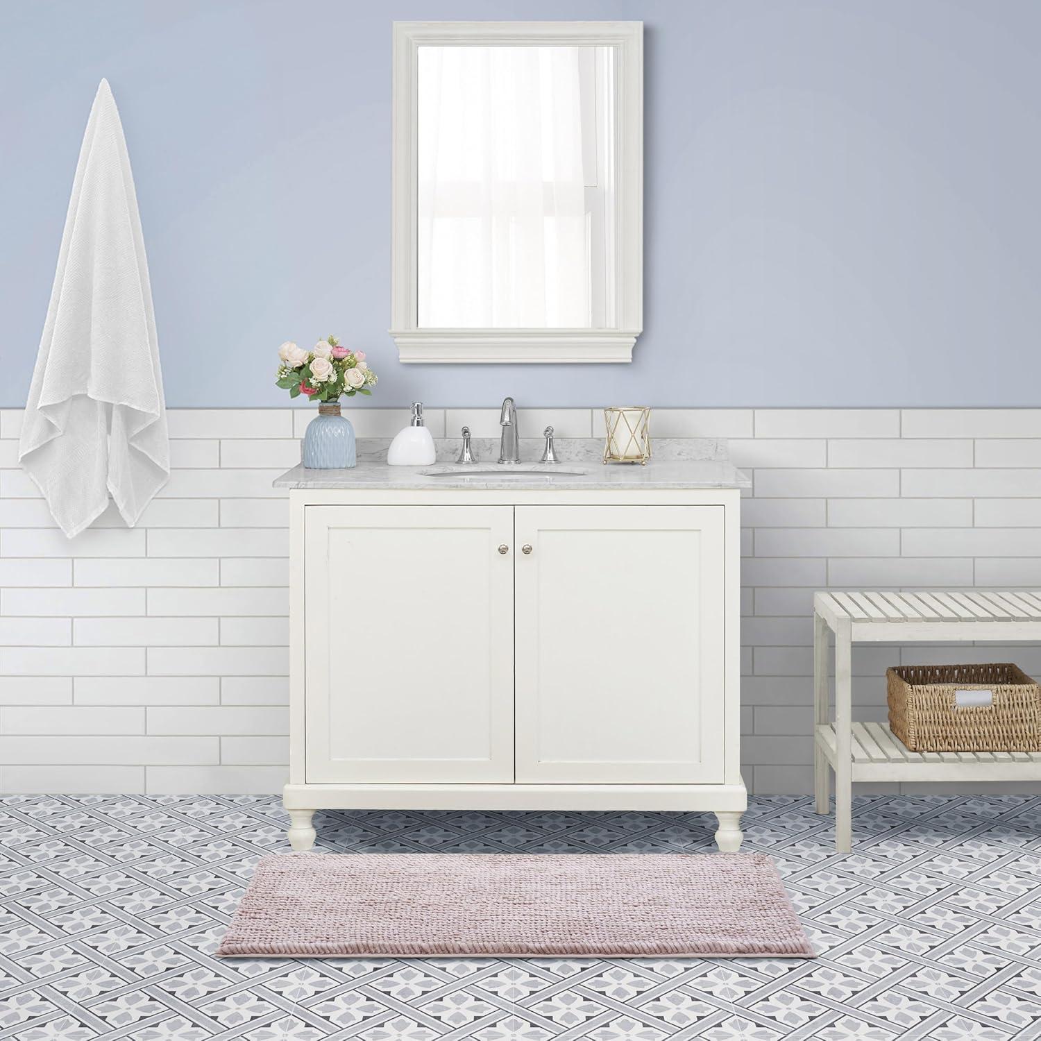 Laura Ashley Laura Ashley Butter Chenille Bath Rug