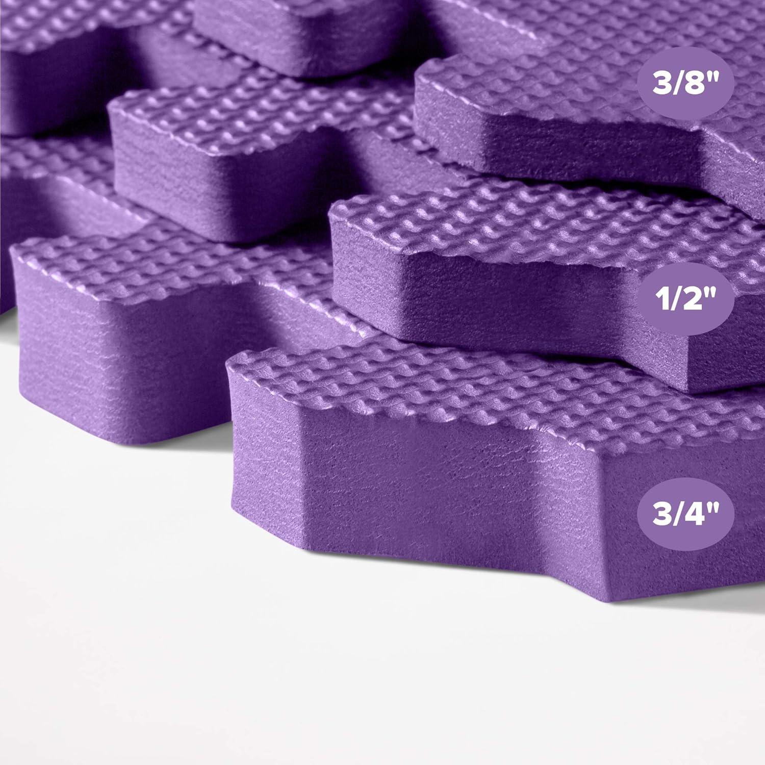 We Sell Mats 3/8" Thick Multipurpose Foam Floor Tile 24 Square Feet (6 Tiles)