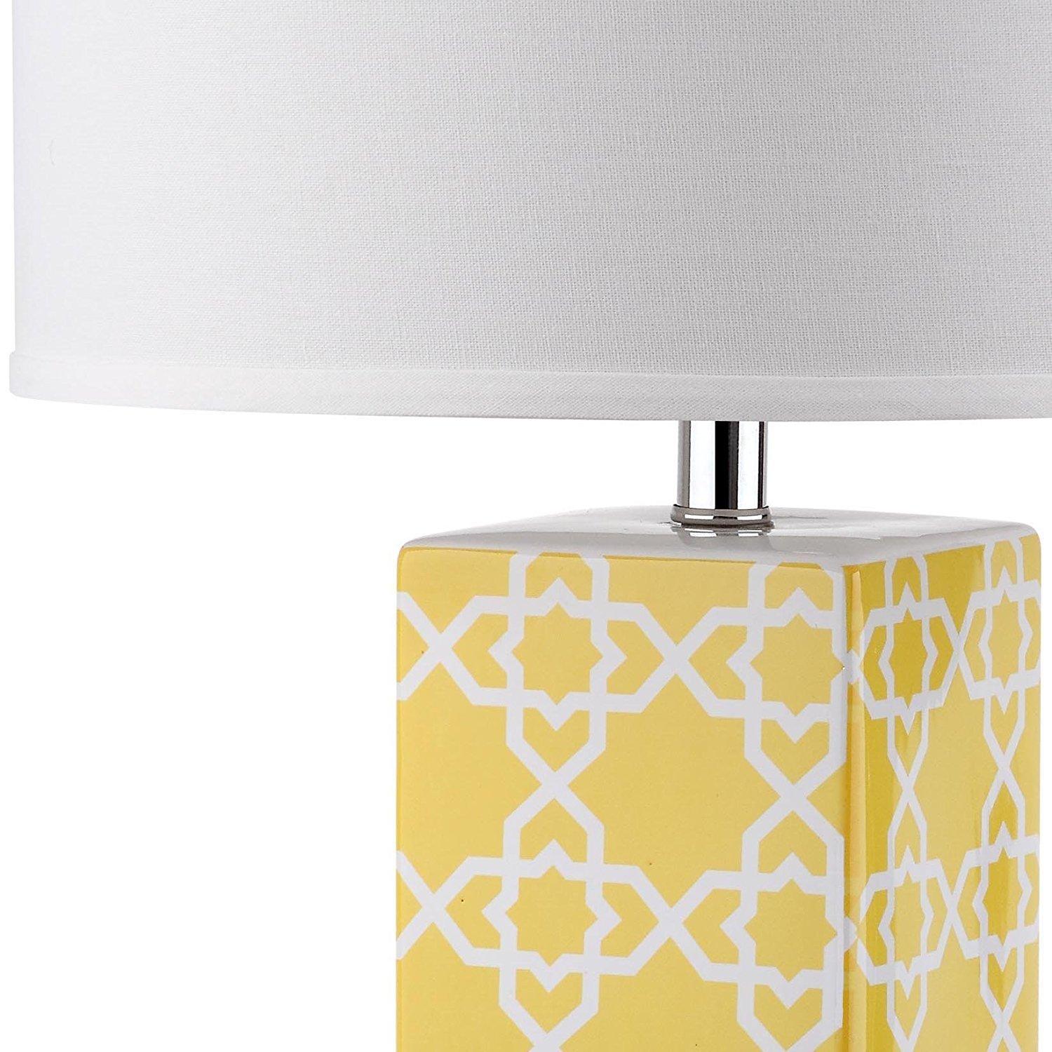 Quatrefoil Table Lamp (Set of 2) - Navy - Safavieh.