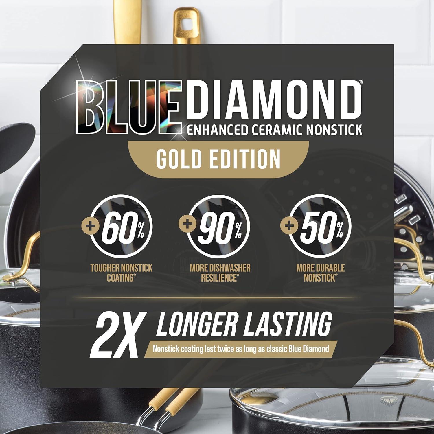 Blue Diamond Blue Diamond Gold Edition Nonstick Fry Pan