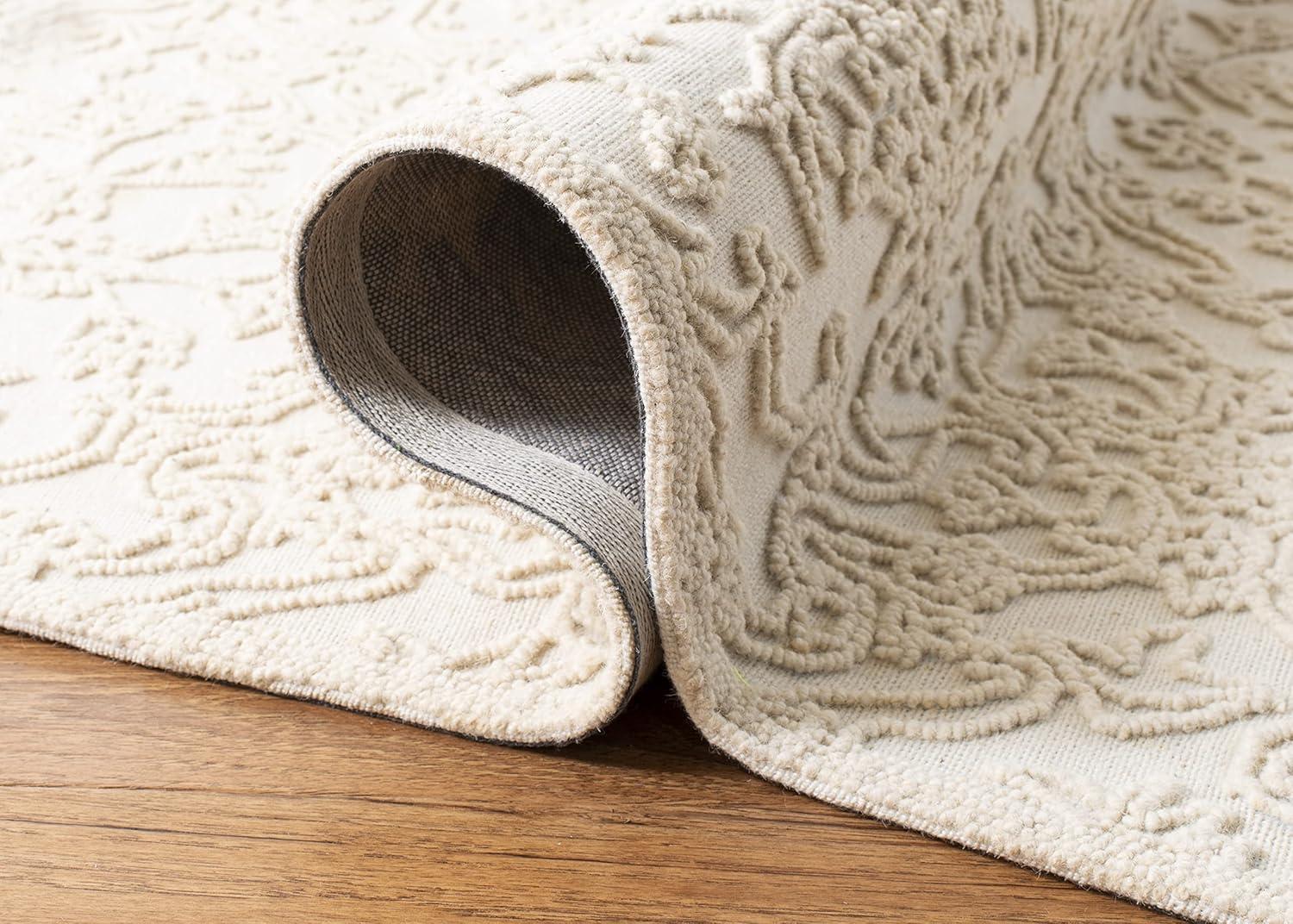 Trace TRC102 Hand Tufted Indoor Accent Rug - Ivory - 2'x3' - Safavieh