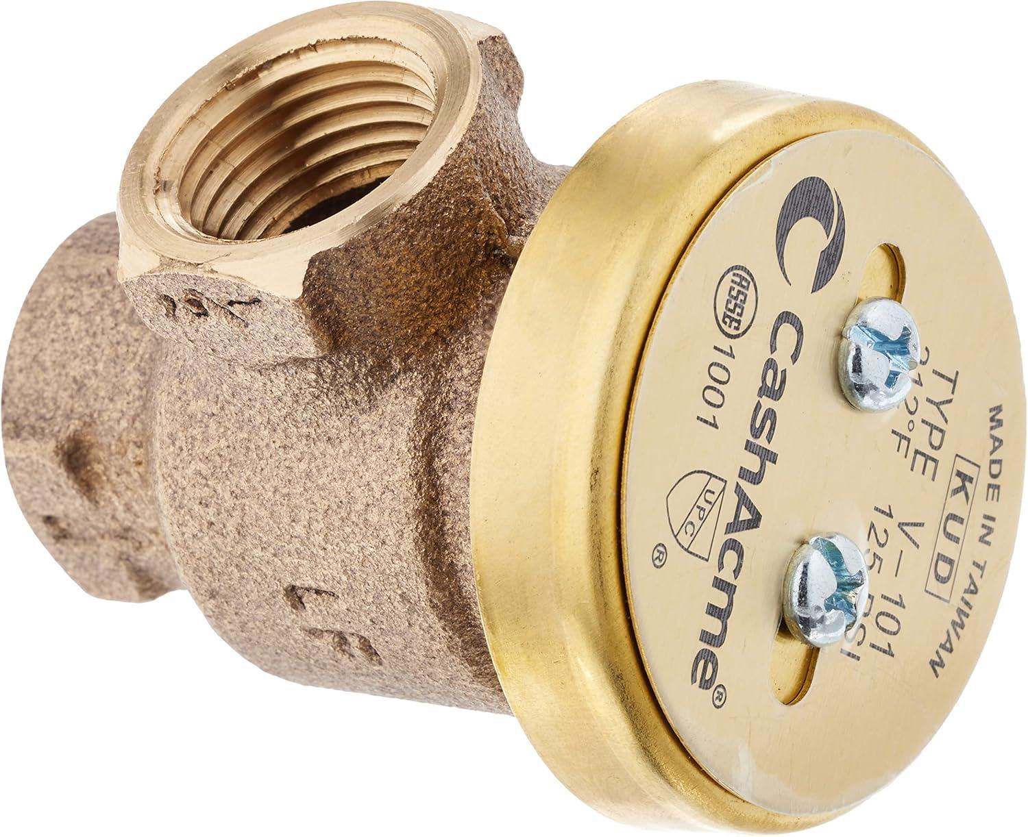 1/2 Inch Brass Anti-Siphon Vacuum Breaker Plumbing Fitting