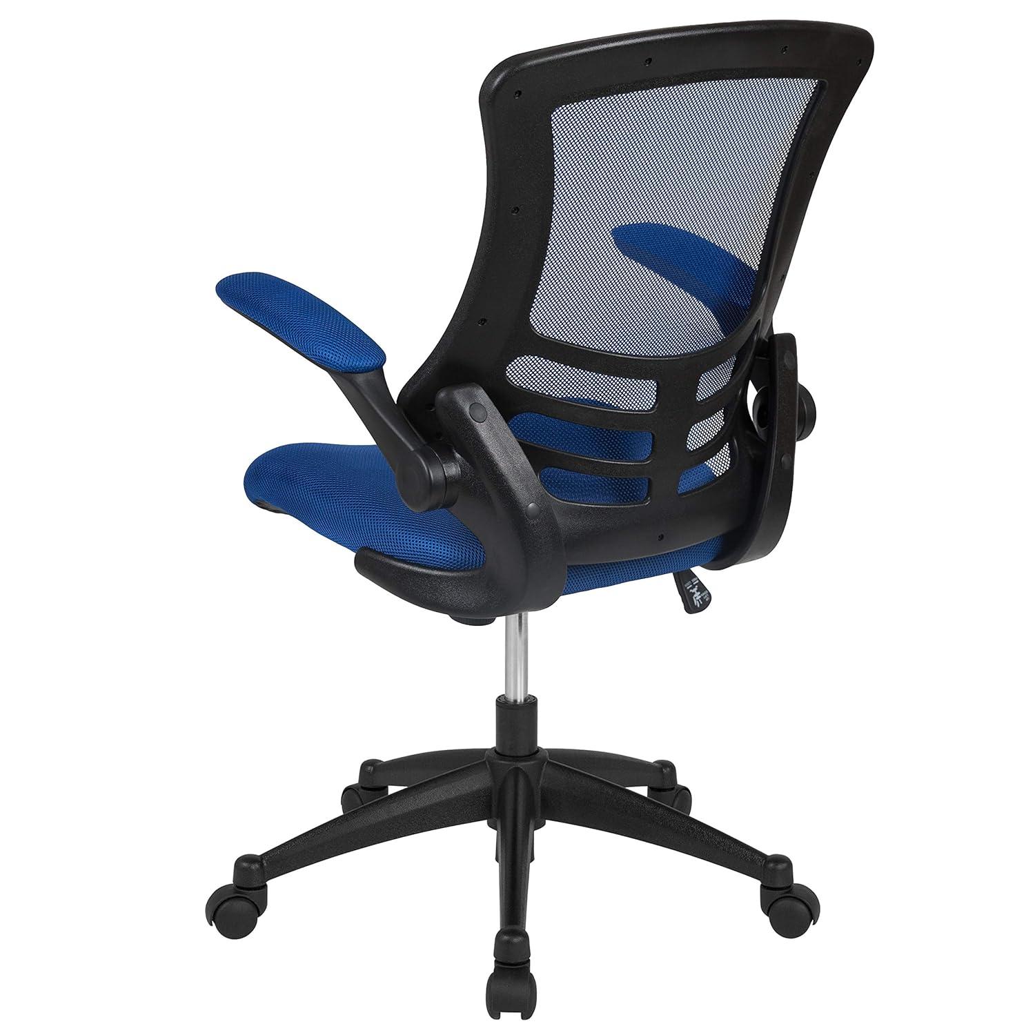 Jayetta Mid-Back Mesh Swivel Ergonomic Office Chair with Flip-Up Arms
