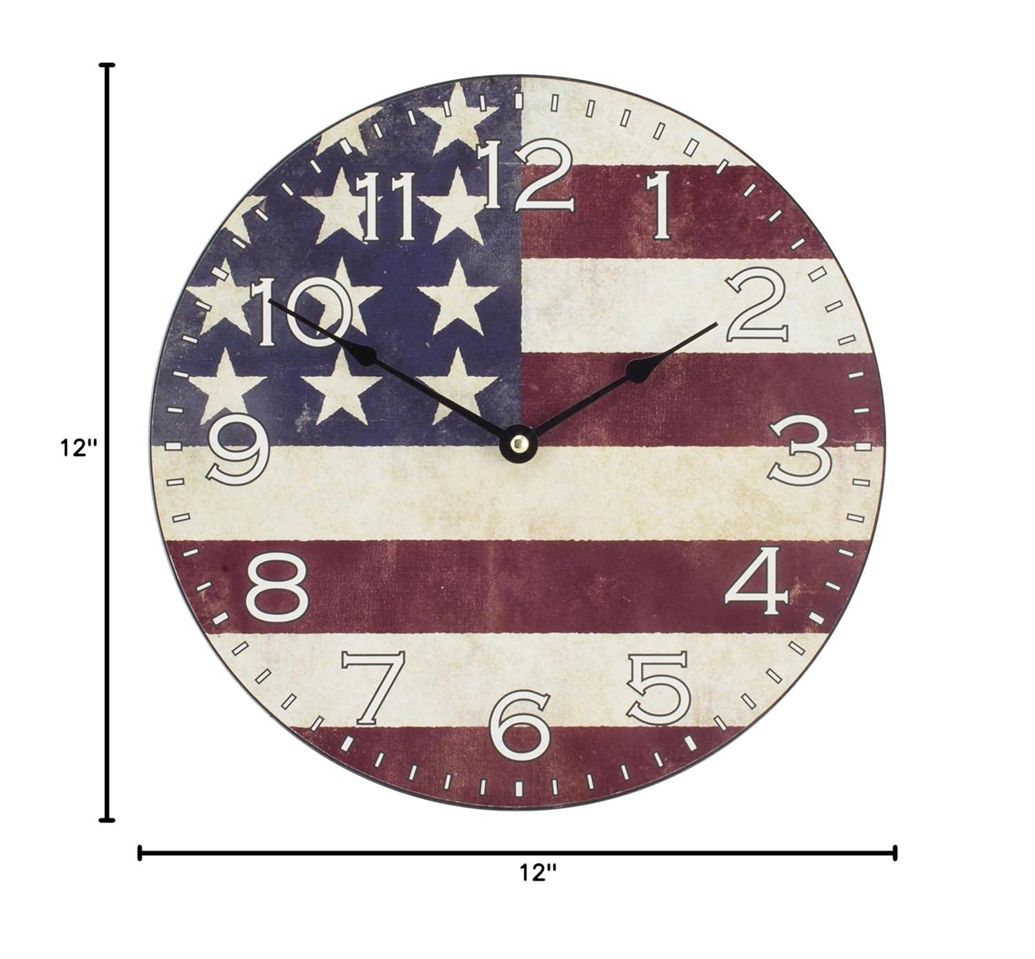 La Crosse Technology Americana Quartz Wood Wall Clock