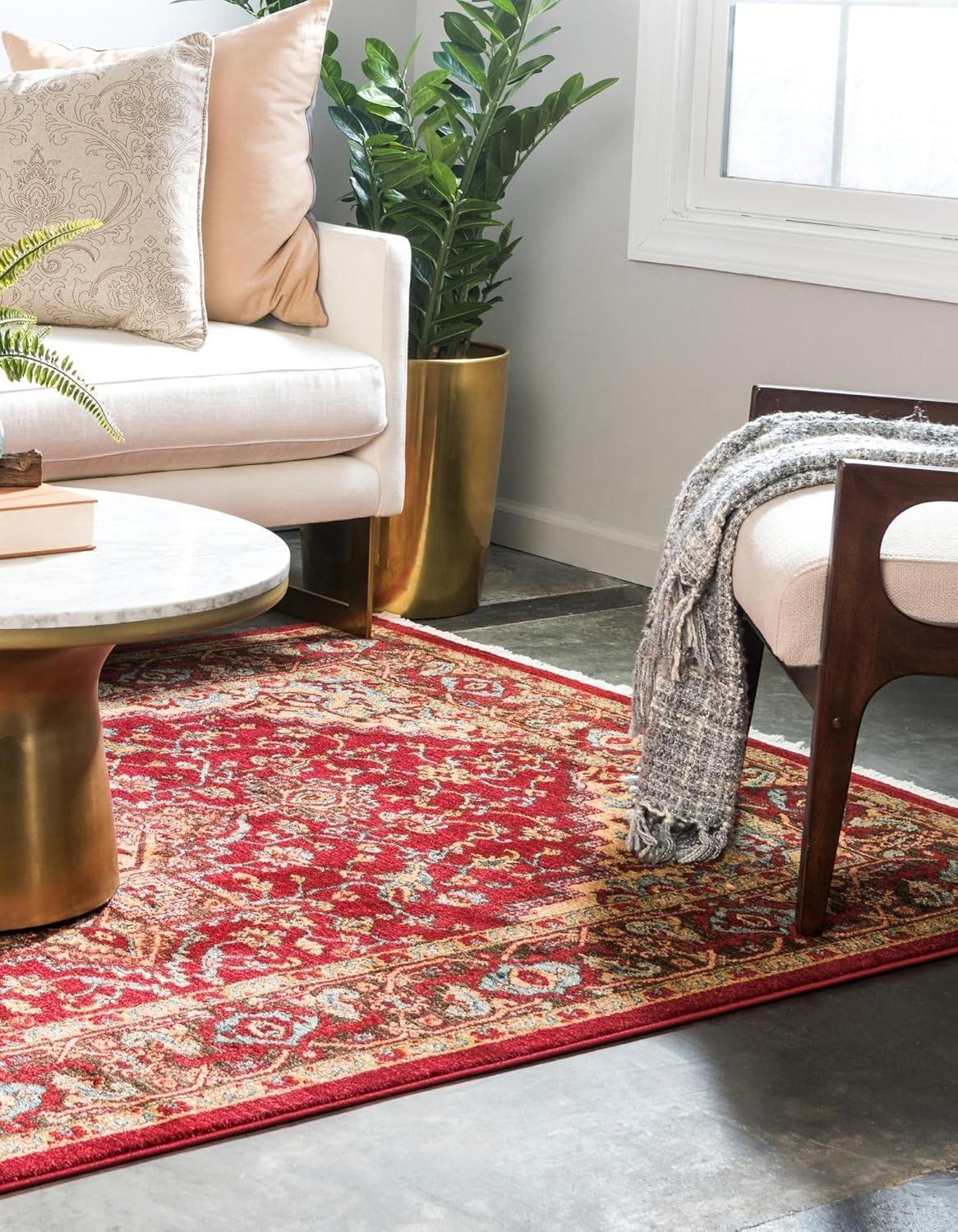 Unique Loom 2' 0 x 3' 1 Red Sahand Ardashir Area Rug