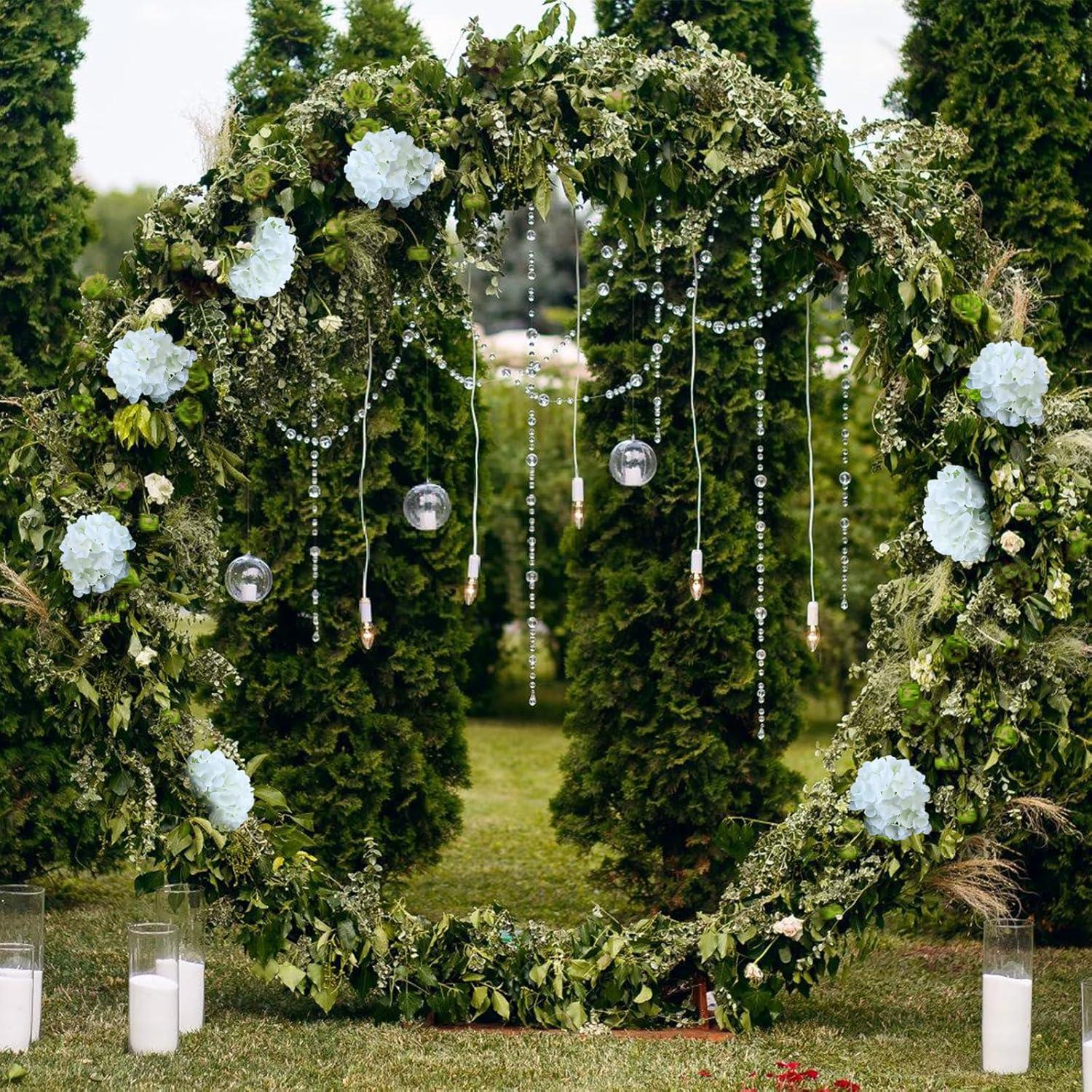 AVIVIHO Hydrangea Artificial Flowers Realistic White Fake Hydrangeas Silk Flowers with Stems Pack of 10 for Spring Mother's Day Easter Gifts Wedding Floral Bouquet Home Decor Party Decoration