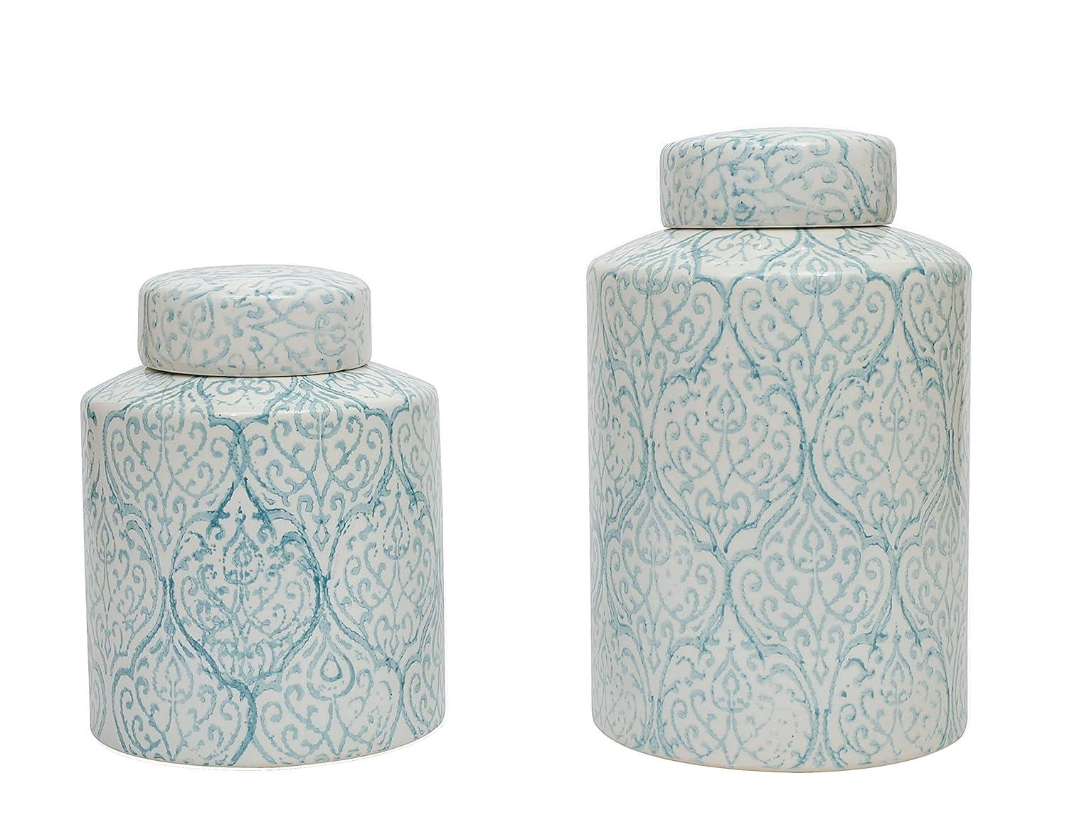 Ceramic Ginger Jar (10-1/8") - Storied Home