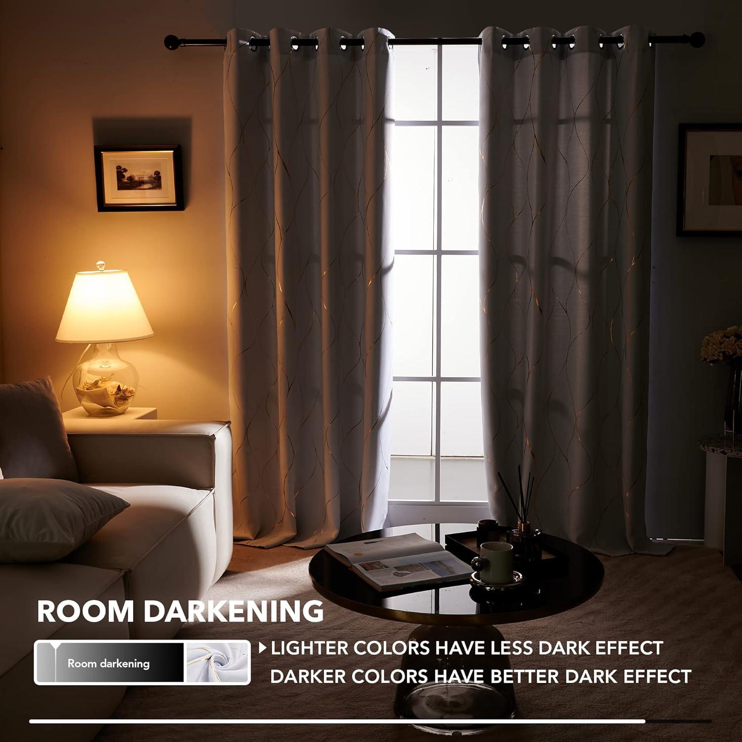 Boulus Polyester Room Darkening Curtain Pair