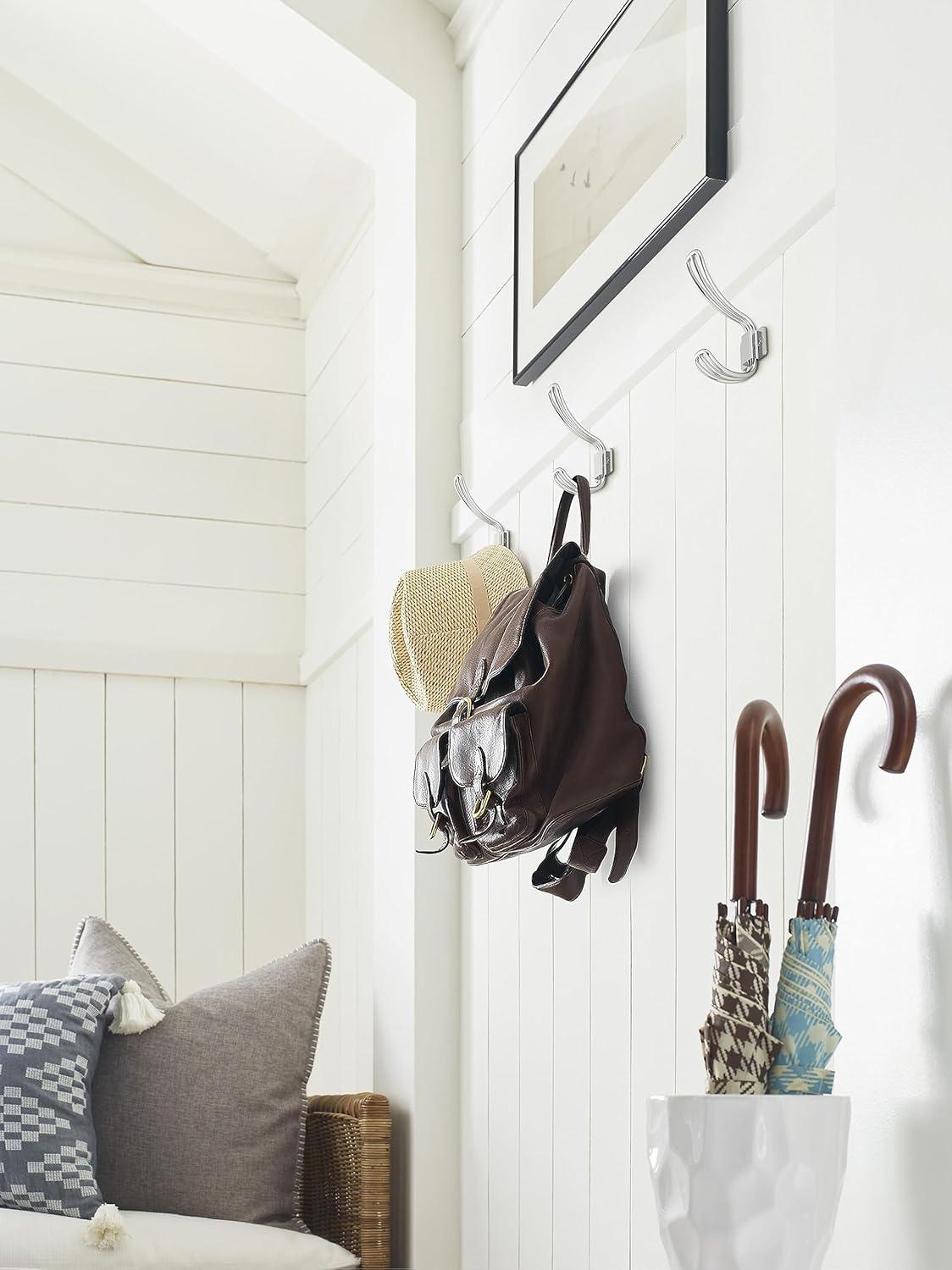 Vinland Transitional Double Prong Decorative Wall Hook