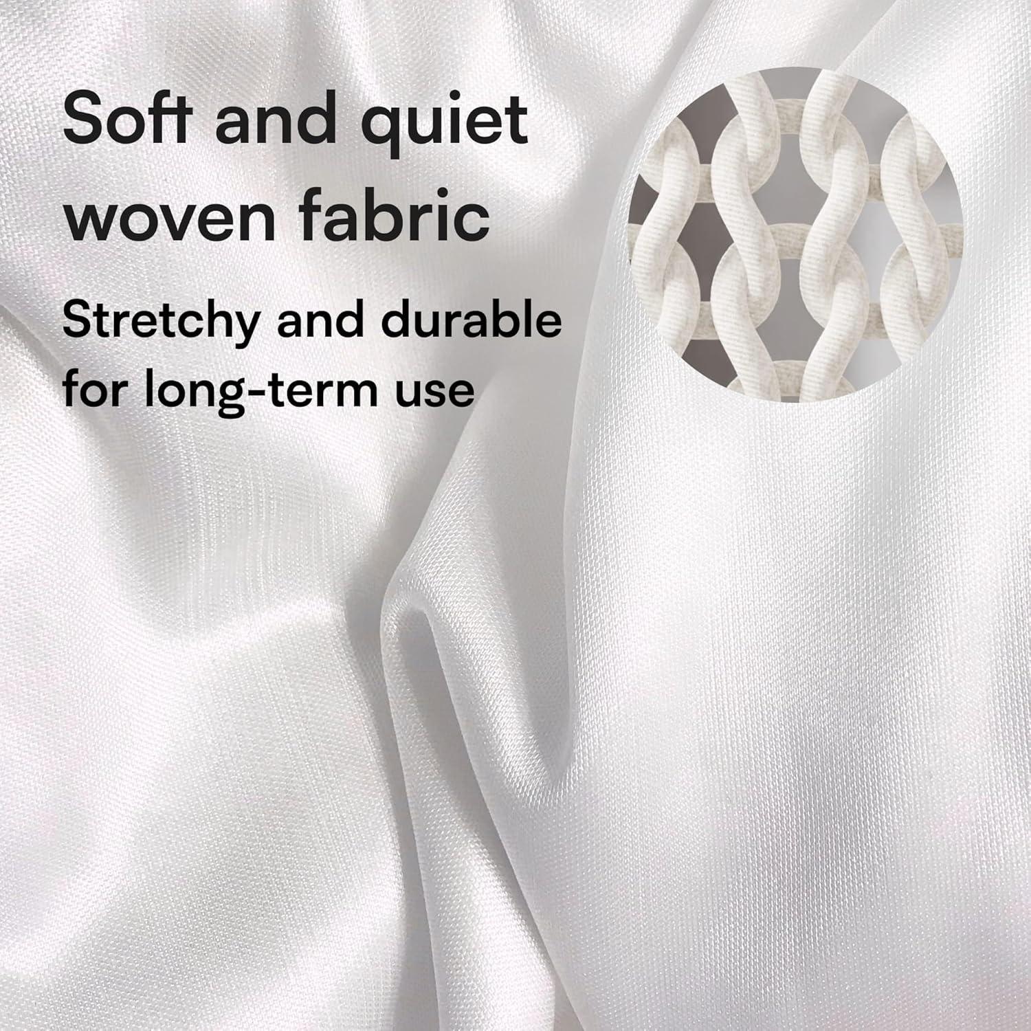 Ultra Soft Pillow Protectors with Zipper King Size - Set of 4 Breathable Pillow Covers - 100% Protection Against Stains, Dust & Dirt - Machine Washable (White)