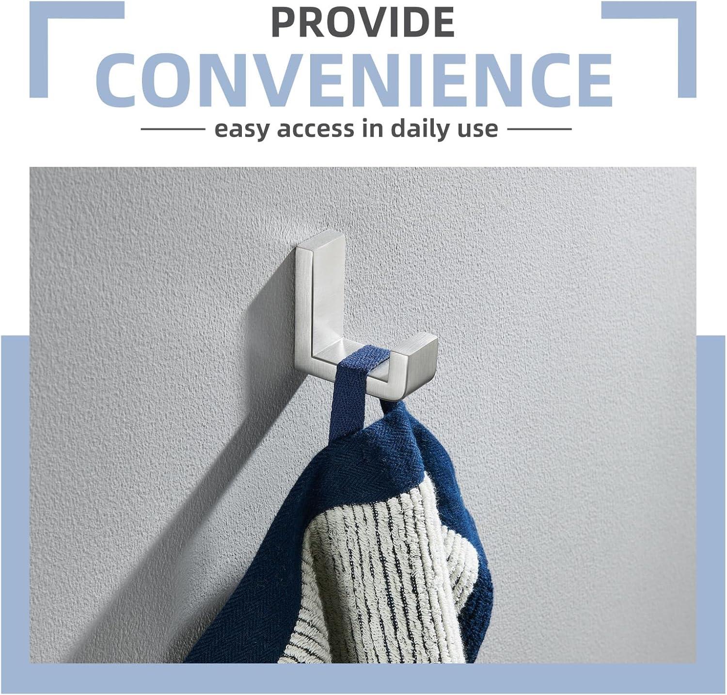 AngleSimple Stainless Steel Bathroom Wall Mounting Robe Hook KA082