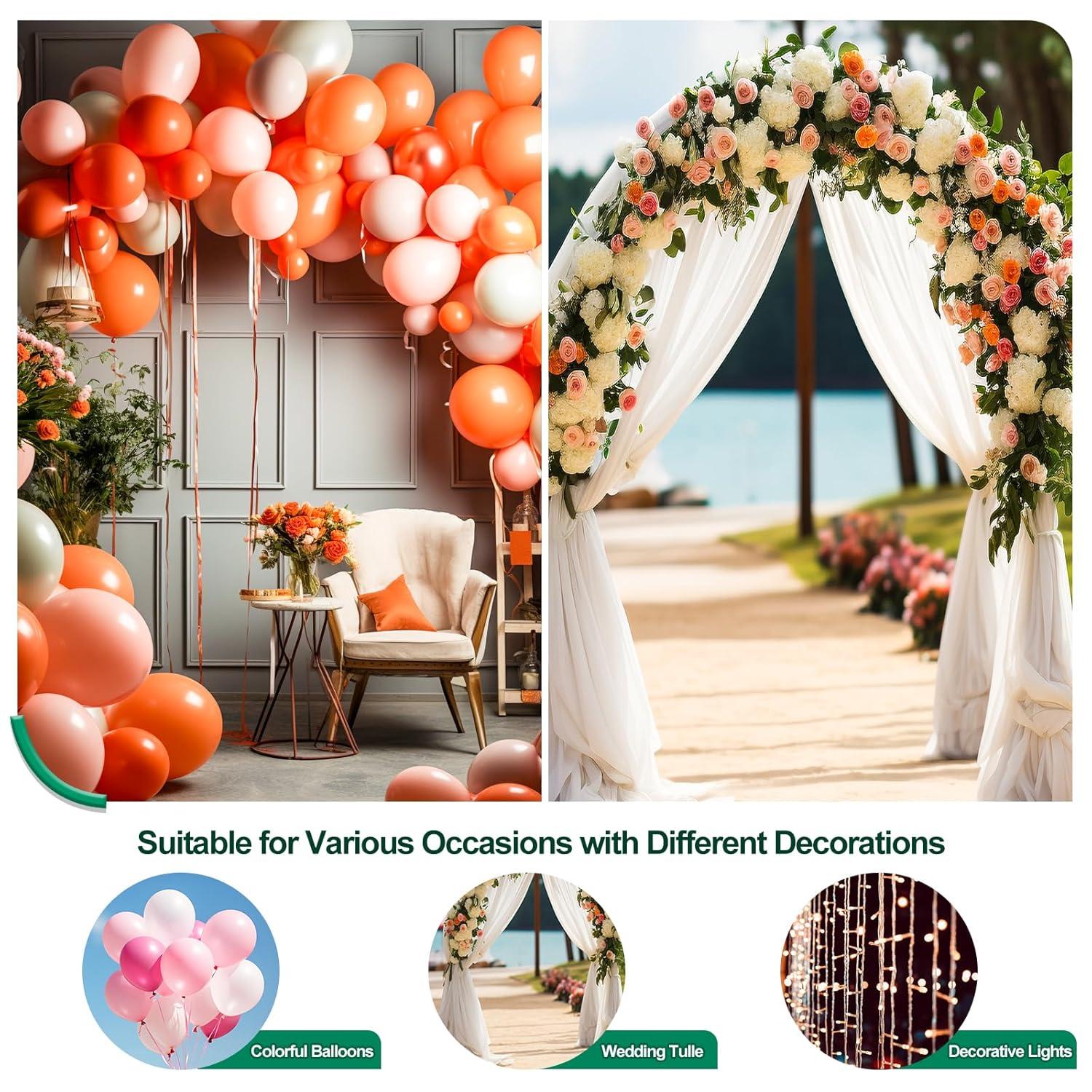 Metal Garden Arch 7.8ft High X 4.5ft Wide Garden Arbor for Various Climbing Plant Outdoor Garden Lawn Backyard Wedding Arch Party Decoration Archway