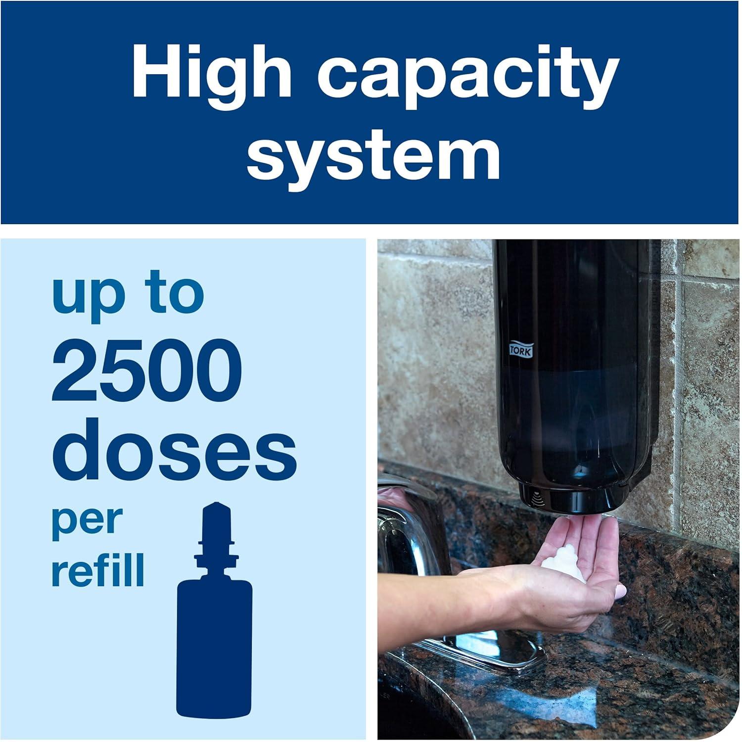 Tork Intuition™ Sensor Skincare Dispenser Black S4, for Hand Soap and Hand Sanitizer, Elevation Range, 571608 (x4)