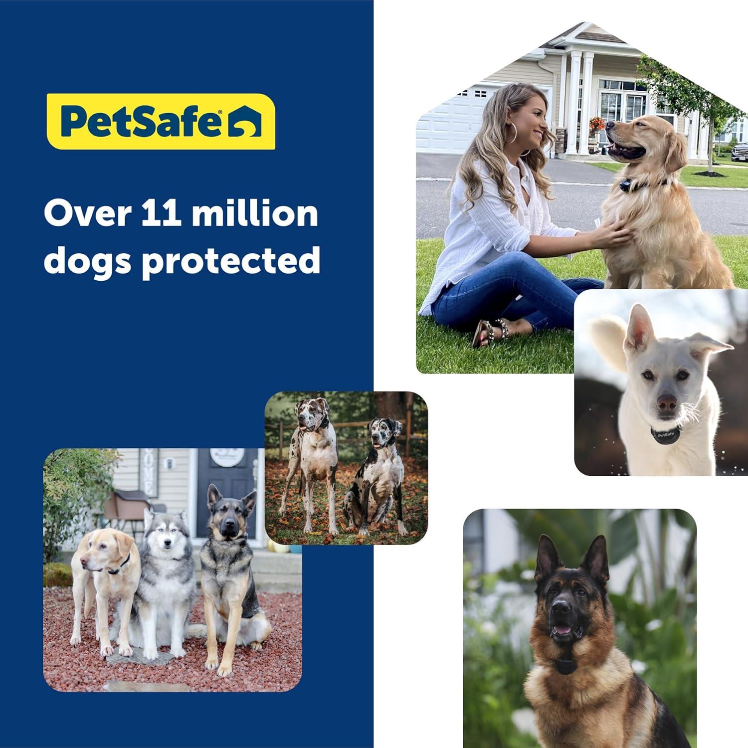 PetSafe Guardian GPS + Tracking Dog Wireless Fence Collar, Over 3/4 Acres, Subscription Required