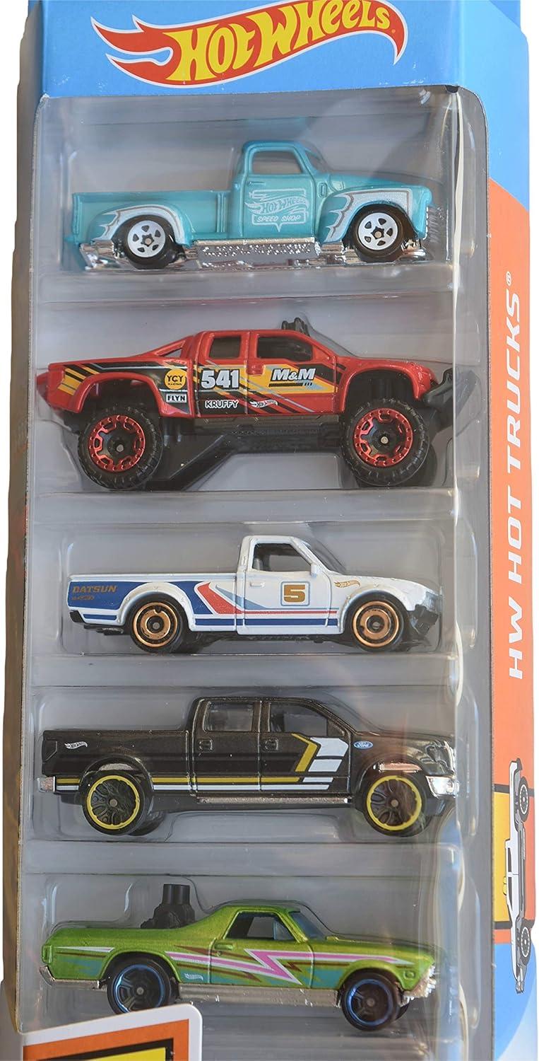 Hot Wheels Diecast  Cars -  5pk (Colors May Vary)