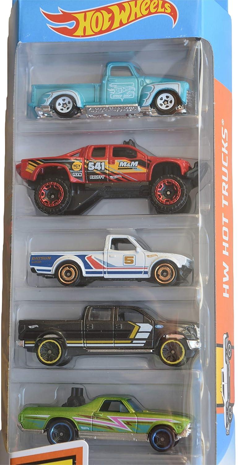 Hot Wheels Diecast  Cars -  5pk (Colors May Vary)