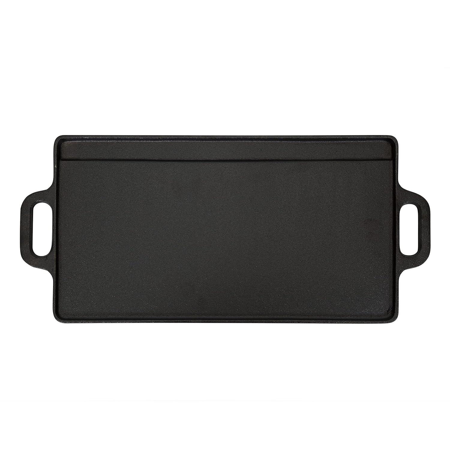 Stansport Pre-Seasoned Cast Iron Griddle with Reversible Cooking Surface