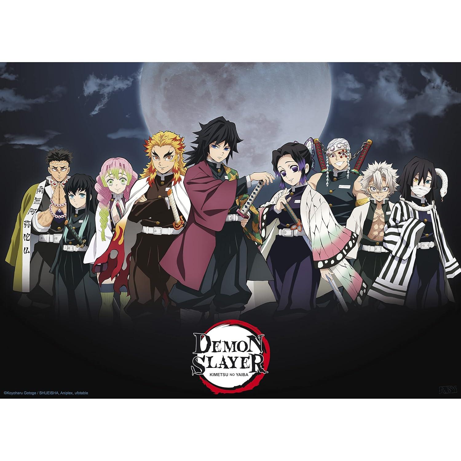 ABYstyle Officially Licensed Demon Slayer Boxed Poster Set Series 2 | Official Anime Wall Art, 4-Pack Posters for Bedroom, Office, or Gift