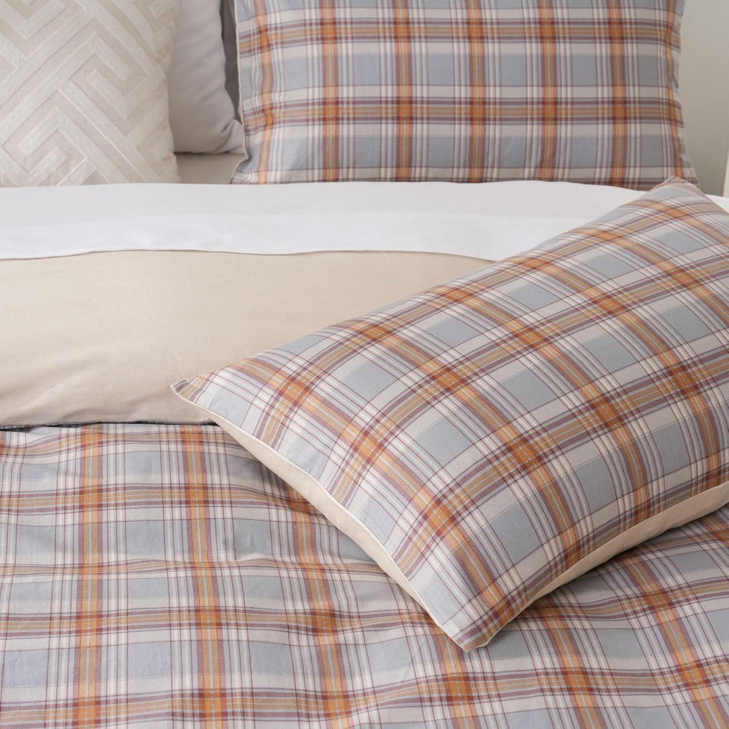 Queen White and Green Floral Reversible Microfiber Comforter Set