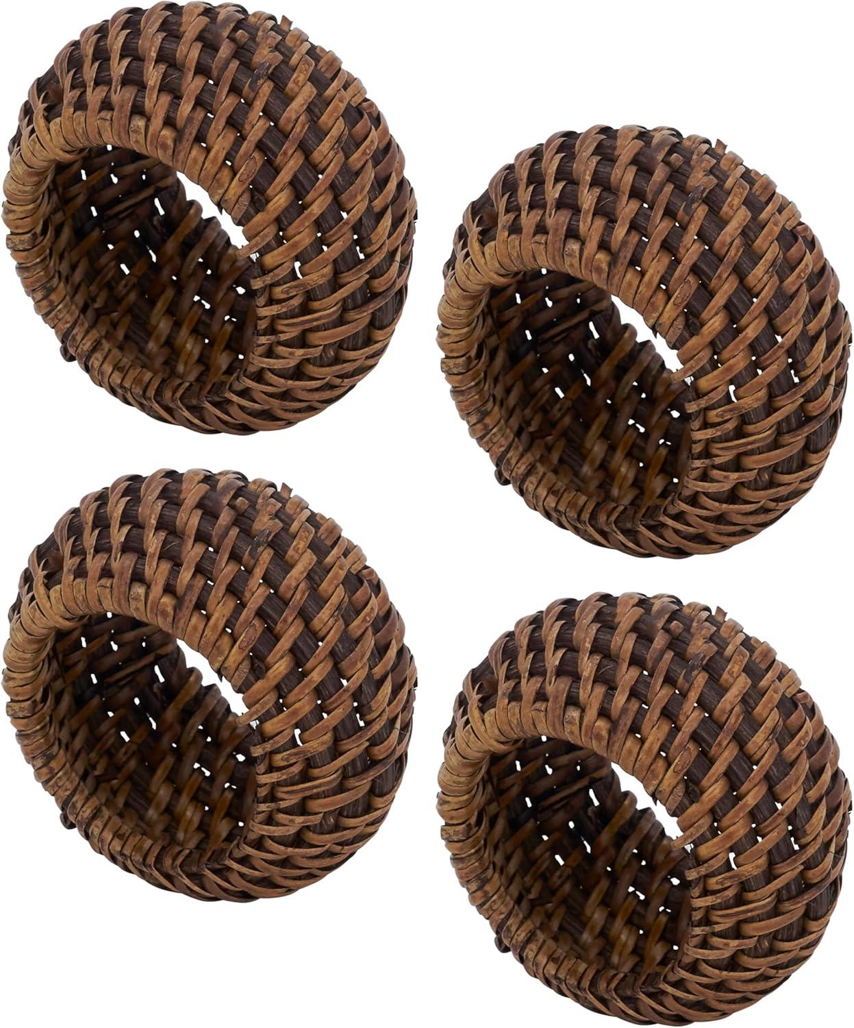 Avignon Woven Design Rattan Napkin Ring